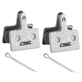 2 Pairs CNC Brake Pads for Shimano B01S, for Tektro, (Resin / Organic / Semi-Metallic / Silver)