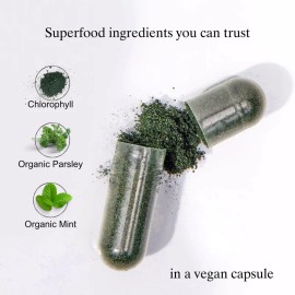 Chlorophyll Capsules 2 Pack – Internal Freshness Support Supplement, Natural Body Freshness Formula, Daily Wellness & Clean Lifestyle Capsules