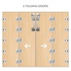 Bifold Door Hardware Set, with 36” Track, Aluminum Sliding Cabinet
