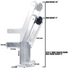 YVTCRTCW Adjustable Galvanized Trailer Winch Stand with Roller & U-Bolts