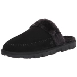 Lucky Brand Women's LKDOMAIN Slipper, Black, 9