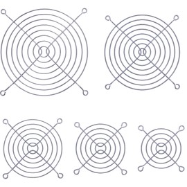 InLine® Fan grill metal, chromium-plated, 119x119mm (120x120)