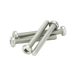 M4 x 60mm Pozi Pan Machine Screws - A2 Stainless Steel (Pack of 10)