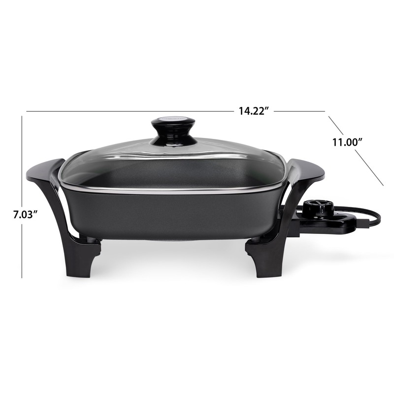 Presto 06626 11 inch Electric Skillet w/glass lid