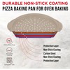 Non-Stick Pizza Pan with Silicone Handle 1 Pack, 13 Inch