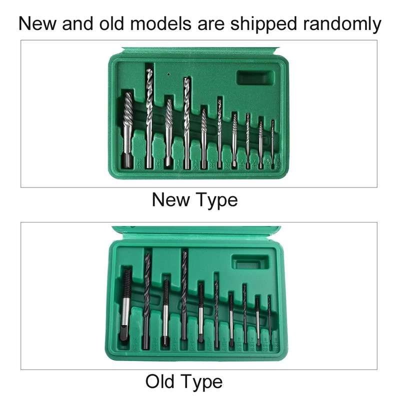 11pcs broken screw extractor set damaged stripped and screws fastners