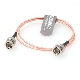 SZRMCC BNC Male to BNC Male 75ohm HD-SDI 3G RG179 Video Coaxial Cable for ARRI RED Blackmagic Cameras, Atomos SmallHD Monitor (50cm)