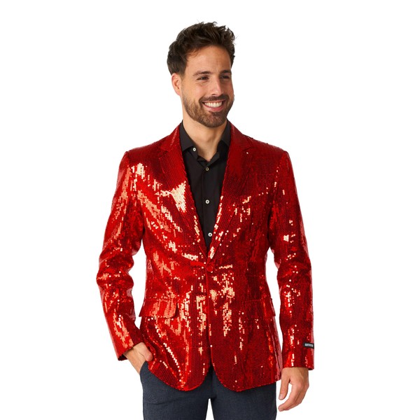 Suitmeister Mens Red Party Blazer - Christmas New Year's Eve