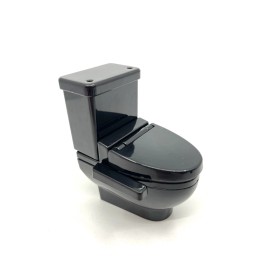 Mini Toilet Bidet Dollhouse Miniature Furniture Japanese  Bathroom Black Sealed