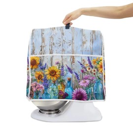 Jndtueit Hummingbird Lavender Stand Mixer Cover Small Appliance Covers Machine Washable Kitchen Decoration Blender Cover for Bowl Lift 6-8 Quart