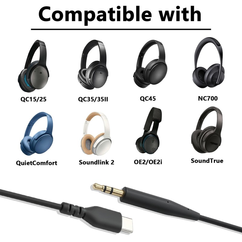 Niukeke Replacement Headphone Cable Audio Cable Aux Cord, USB C