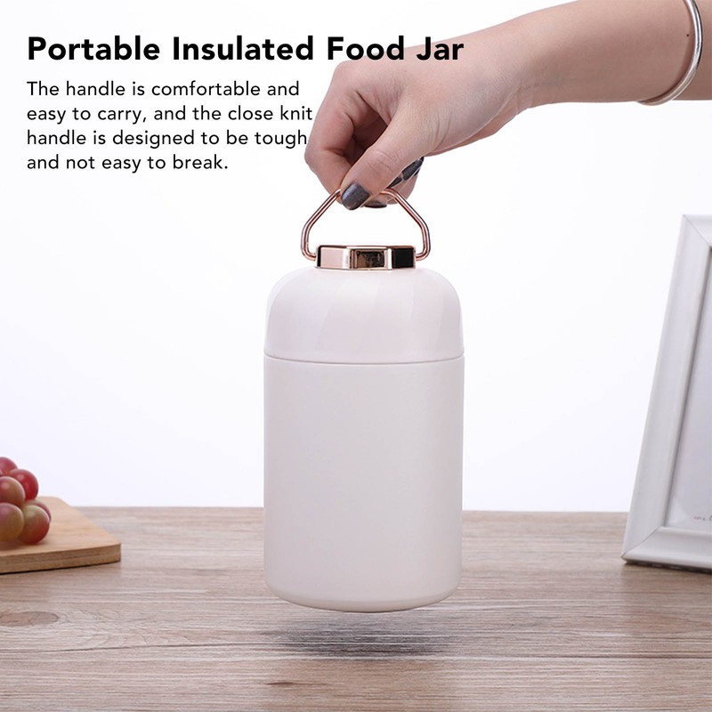 Portable Insulated Food Jar 304 Stainless Steel Thermal Insulation Lunch