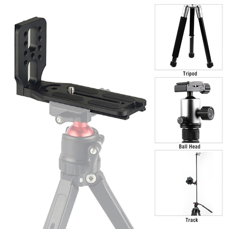 132C All Metal Universal Camera Quick Release L Plate Tripod