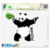 Banksy Panda with Pistols Guns Vinyl Car Bumper Window Sticker 2" x 2"