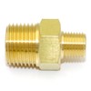 [RoHS] Flowbar Brass Different Diameter Nipple GRN(R)-0804-BS 1" x 1/2