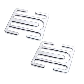 Metal Seat Belt Adjuster, Pack of 2 Universal Car Seat Belt Clip, Alloy Seat Belt Neck Protection Belt Holder, Car Accessories for Neck and Shoulders Relaxing (Silver)