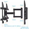 PERLESMITH TV Wall Mount Bracket Full Motion Dual Articulating Arm