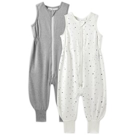 TotAha Toddler Sleep Sack with Feet 3t,TOG 0.5, Light and Soft Baby Wearable Blanket for Walkers, 2 Pack