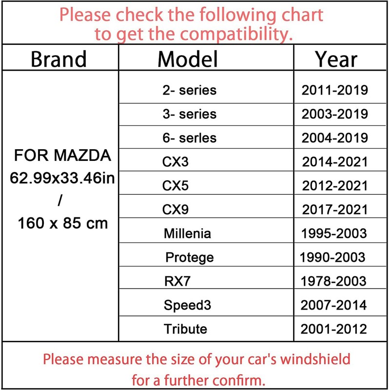 XYHAOAI Windshield Sun Visor Cover, Foldable UV Screen Protector Compatible
