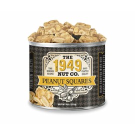 The 1949 Nut Co. Virginia Style Peanut Squares | Oil Roasted Fried with a Unique Crispy Crunch | Extra-Large, Hand-Cooked in the USA with an Old Family Recipe, 8 oz.