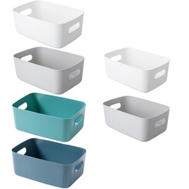 Storage Box, Storage Case, Small, Set of 6, Soft Polyethylene Material, Small Items, Cosmetics, Condiment Storage, Bathroom, Room, Kitchen, Toilet Storage