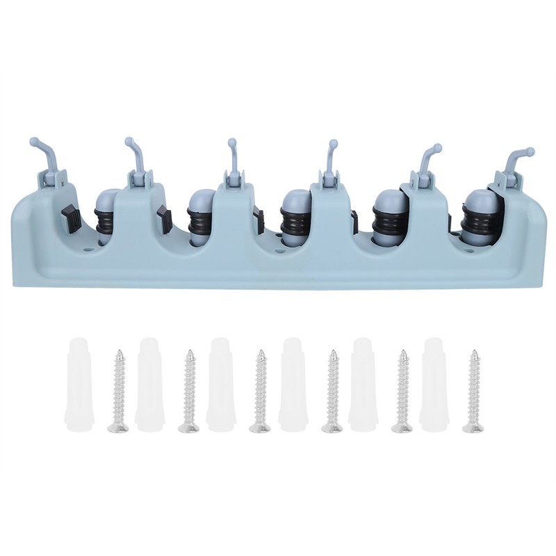 Wall Mounted Mop Broom Hanger Holder Garage Storage Rack for