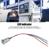 Marhynchus 4 Sets 1224V 12mm LED Indicator Light Pre Wired