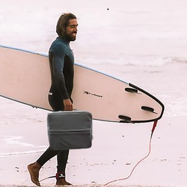 Deck Cooler Bag, 11lL Paddle Board Cooler Portable Waterproof Insulated Surf Sup Storage Bag (Grey)