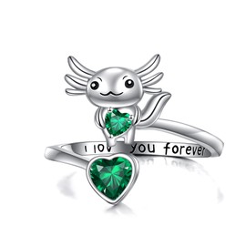 YFN Axolotl Ring for Women 925 Sterling Silver Axolotl Jewelry Birthday Gifts for Mom Girls (8)