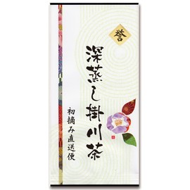 Shizuoka Prefecture First Picked Ichiban Tea 100% Green Tea Leaf Deep Steamed Kakegawa Tea 3.5 oz (100 g) Special Tea [Honor] 1 Bag