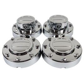 New Replacement for 2011-2016 Ram 3500 Chrome Wheel Hub Center Caps Set 1-TON Dually DRW Alcoa Alloy Wheel 2 Front and 2 Rear