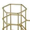 Relaxdays 3 Compartment Hexagonal Brush Holder 12.5 x 12 x