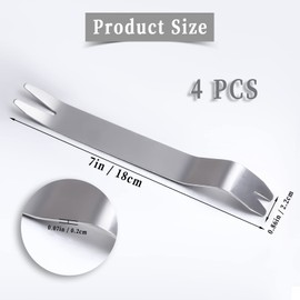 KINBOM 4 Pcs Stainless Steel Paver Tools, 7 Inch Paver Extractor Tool Replacement Paver Removal Tool Replacing Paver Patio Blocks for Garden Lawn Yard (Silver)