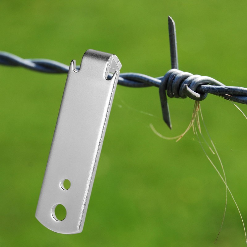 2pcs T-Post Clip Tool, Metal Fence Wire Twister for T
