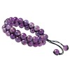KYEYGWO Healing Chakra Amethyst Stone Beads Bracelet, Adjustable Double Layer