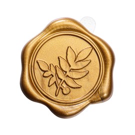 Yoption Vintage Leaf Wax Seal Stickers, 50 Pack Antique Gold Wax Seal Stickers Envelope Seals Self Adhesive Wax Stickers for Wedding, Party, Christmas, Gift Wrapping