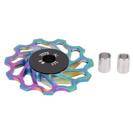 Buachois Bicycle Rear Derailleur Pulley, 11T Aluminium Alloy Ceramic Bearings, Gear Rollers, Bike Guide Roller, Rear Gear Wheel for 8 9 10 11 Speed Rear Derailleurs, Colourful