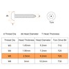 sourcing map M5 x 12mm Button Head Torx Security Sheet