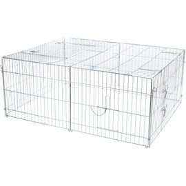 TRIXIE Rabbit Cage - 34 cu. ft., Outdoor Pen Extends Rabbit Hutch and Chicken Coops, Ideal for Small Animals, Bunny, Guinea Pigs, Chickens