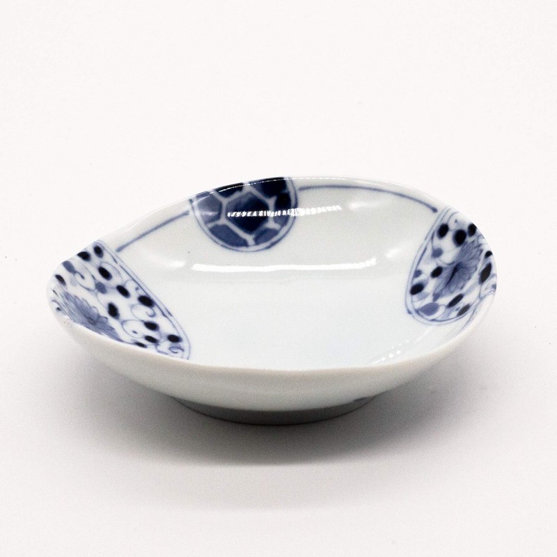 Ichikyu Mino Ware Oval Small Plate, 4.3 inches (11 cm),