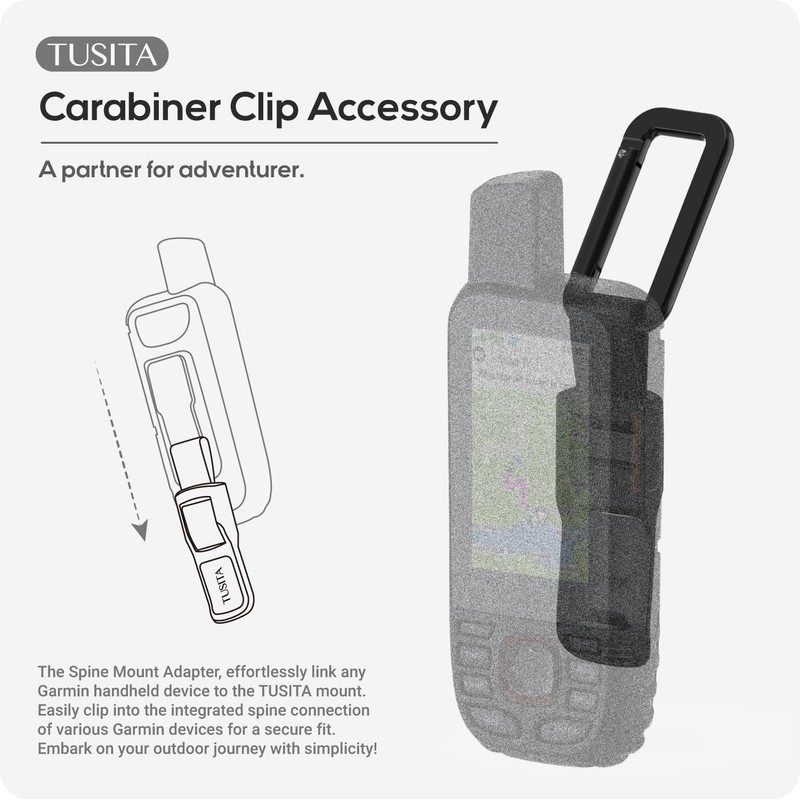 TUSITA Carabiner Clip Accessory Compatible with Garmin Handhelds - GPS