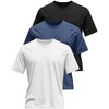 Riyiper 3 Pack Men's Big and Tall Shirts Half Sleeve