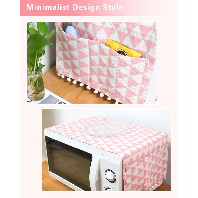 YETOOME Microwave Oven Cover Dustproof Cotton Machine Protector Decorative Kitchen