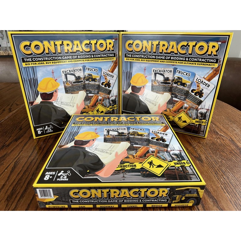 Contractor Board Game, Construction Theme