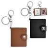 Liameph 2PCS Mini Scrapbook Keychain,Mini Photo Album Keychain,Photo Book Keyring,Mini