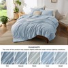 Bedsure Queen Comforter Set - Light Blue Soft Bedding for