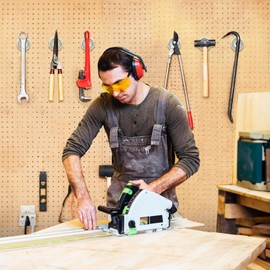 Neosmuk Magnets with Hole, 30 kg Strong Round Magnets for the Wall, Magnet with Screw for Wood, Neodymium Disc Magnet with Hole in the Centre, 25 mm Flat Magnet (Pack of 6)