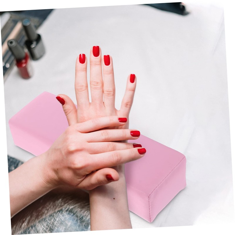 Beavorty 2pcs Leather Manicure Hand Pillow Cushions Comfortable Support for