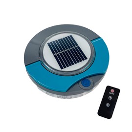GAME 26401-BB HydroGLO Solar Underwater Pool Light Show – LED Floating Waterproof Lights, Color Changing Submersible Decorations, Remote Operated, Blue & Grey