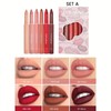 12 Colors Lip Liner Combo, Matte Lipstick Lip Liner Set,